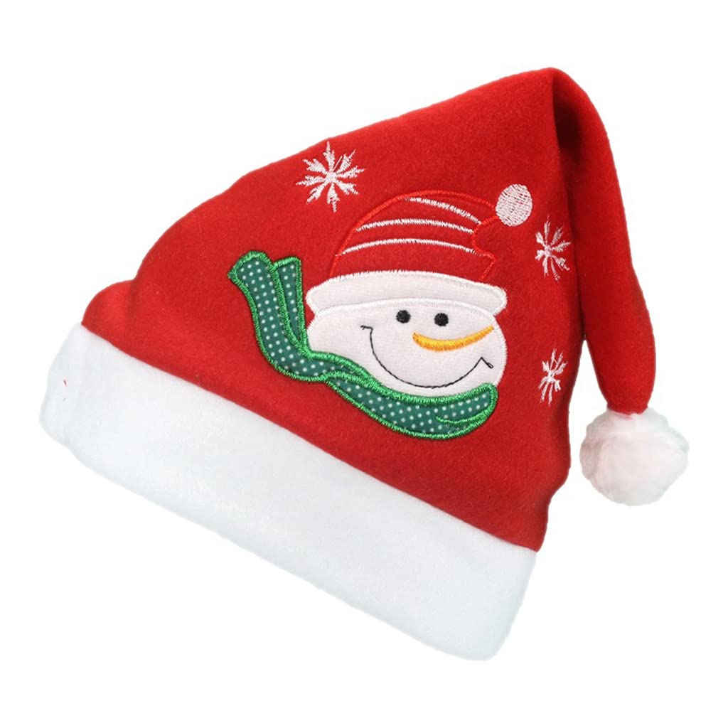 Tsophreniq Christmas Santa Hat Red Santa Hat Christmas Cap Plush for Holiday for Dogs Brown Kids Hats