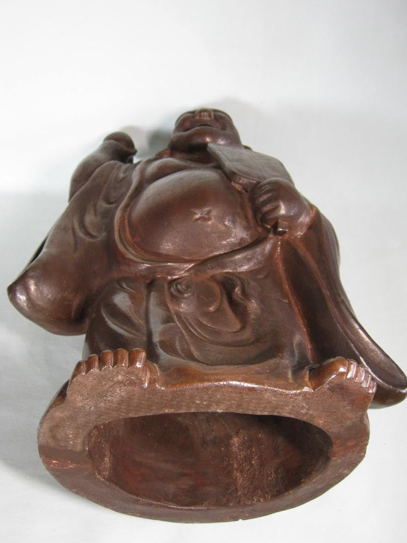 備前焼　特大布袋尊　【備前陶香造】の搔き銘　高さ40㎝以上 備前焼 特大布袋尊 【備前陶香造】の搔き銘 高さ40㎝以上 備前焼 特大