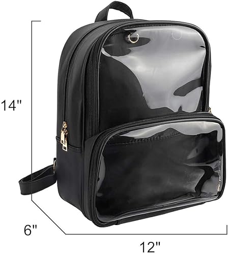 Miniatura 10 de SteamedBun Ita Bag - Mochila cruzada con bolsa de exhibición con pin de inserción para cosplay de anime Negro, nuevo, Cuadrado negro., Rosado