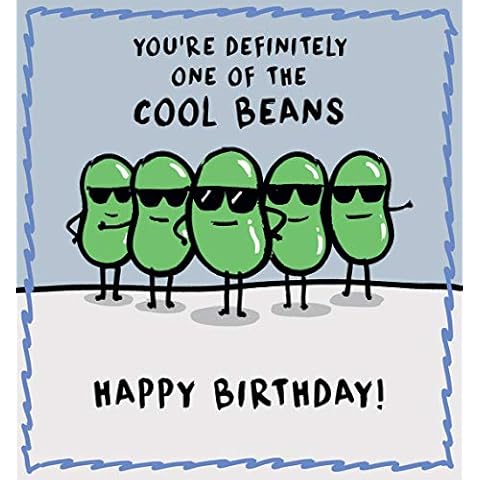 One Of The Cool Beans Happy Birthday Card Cover