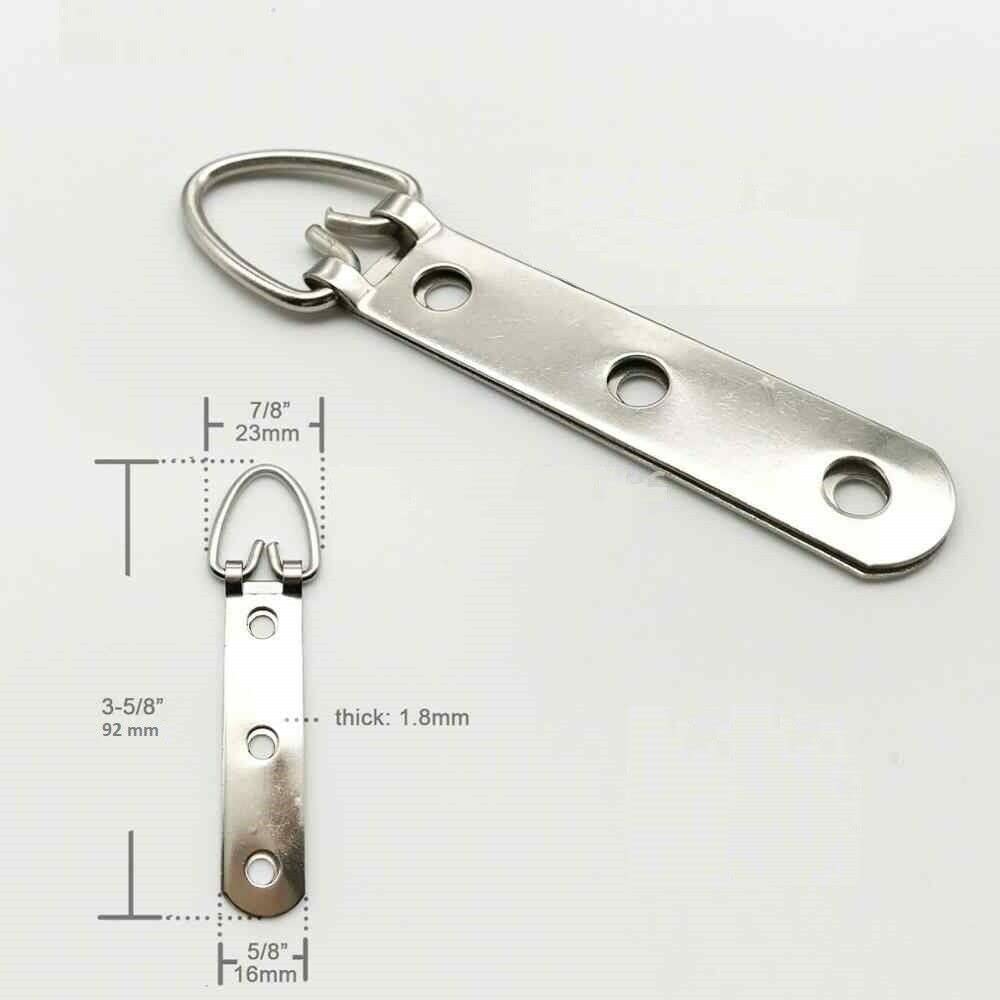 Crochets De Fixation Robustes à 3 Trous Avec Anneau En D