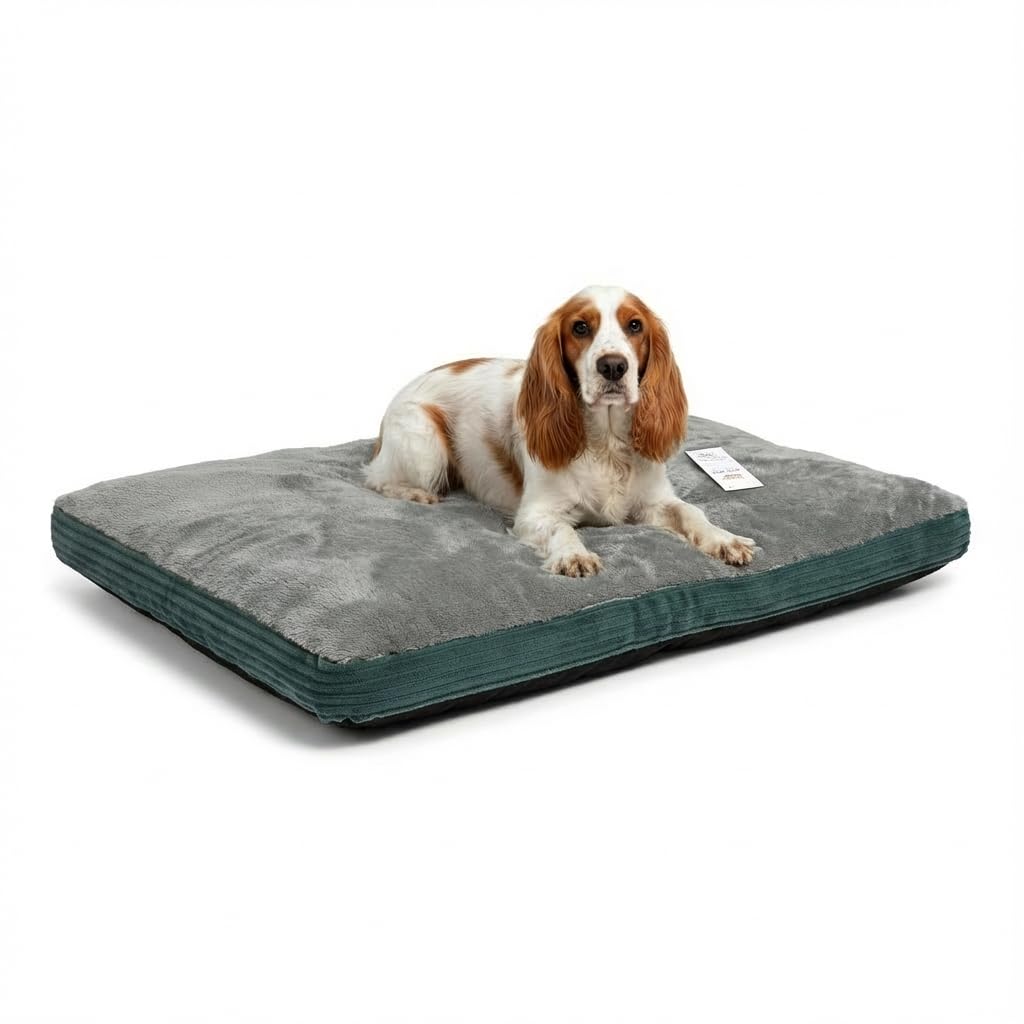 MH Home Dog Bed With Removeable Washable Cover, Pet Cat Beds Cushion Mattress, Soft Warm Dog Mat Pad For Dogs (Medium 60 x 80 cm, Tucker) โ image 1