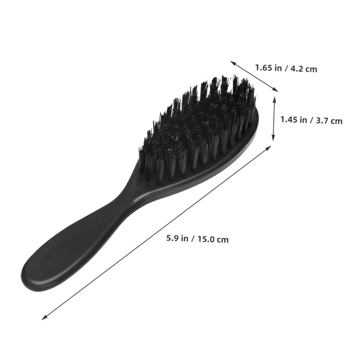 Didiseaon Men's Grooming Kit 2pcs Soft Bristle Hair Beard Brush Styling Comb Mustache Brush Metal Beard Comb Travel Friendly