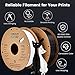 Comgrow PLA 3D Printer Filament, 3D Printer PLA Filament 1.75mm, Dimensional Accuracy +/- 0.02 mm, 1KG Spool PLA Black and White