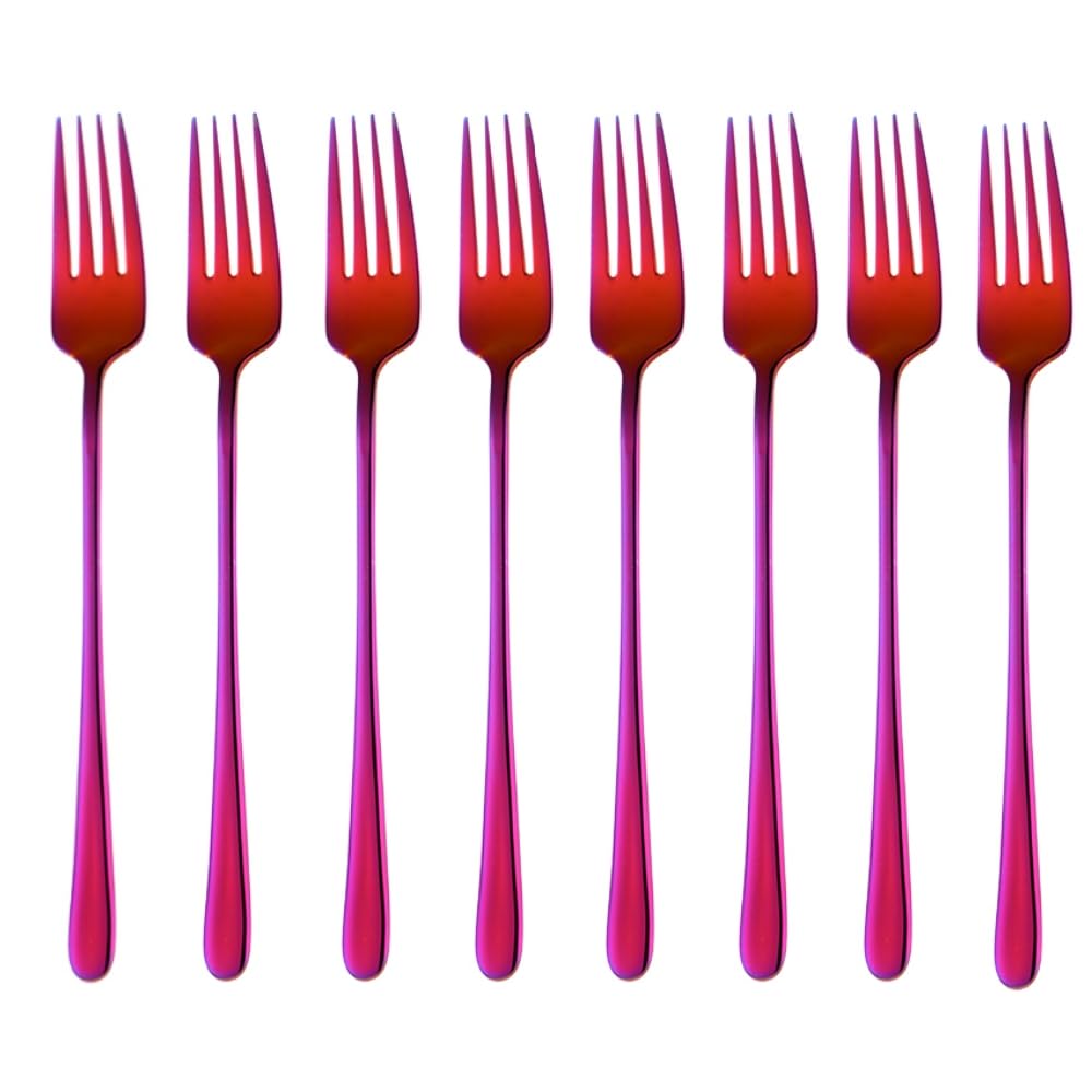 Stainless Steel Salad Forks - Set of 8 -13