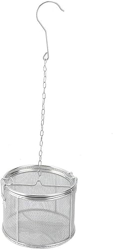 Filtro, filtro de té de malla extra fina de acero inoxidable, infusor de té, infusor de cocina, condimentos de sopa, cesta de separación con gancho