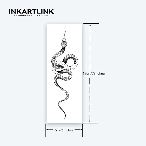 Miniatura 10 de INKARTLINK Tattoo Tech, 2 hojas de tatuaje semipermanente extra grande, diseño de arte para adultos, dura 1-2 semanas, impermeable, aspecto