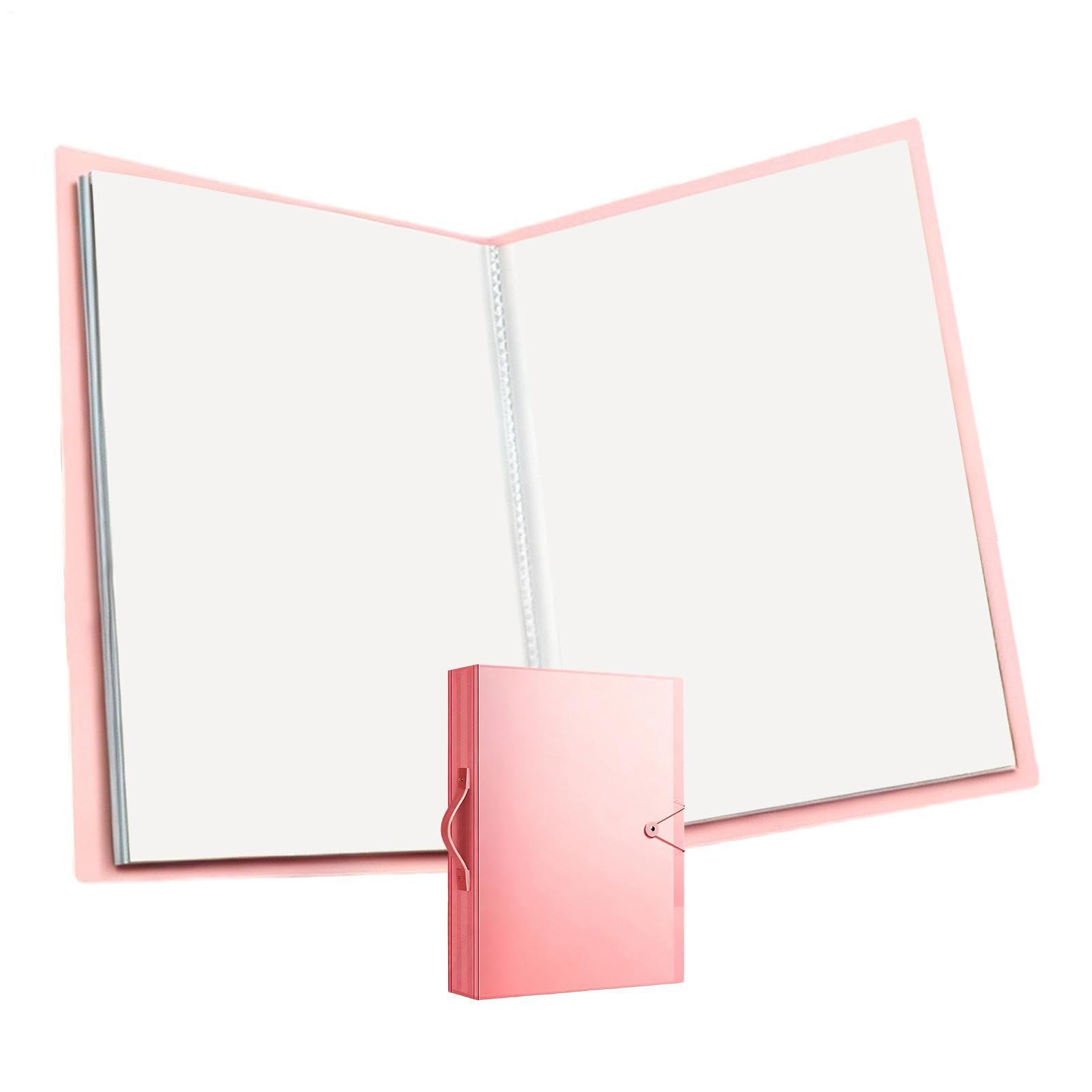 -Carpeta - 60 bolsillos Organizador de maletas portátil duradero | Carpeta transparente de compartimentos - Para pinturas, certificados, oficina, aula, hogar, dormitorio, escritorio, estudio, mujeres