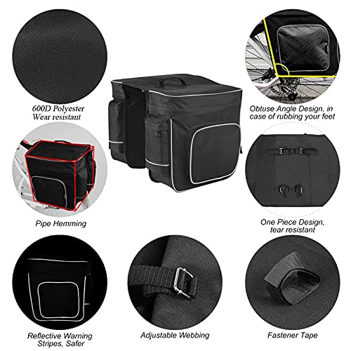 Sac de vélo et sacoche double face pour rangement arrière - 4