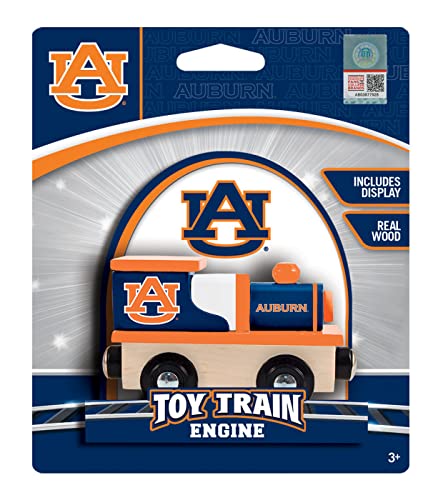 Image of MasterPieces NCAA Auburn Tigers, Real Wood Toy Train Engine, For Ages 3+