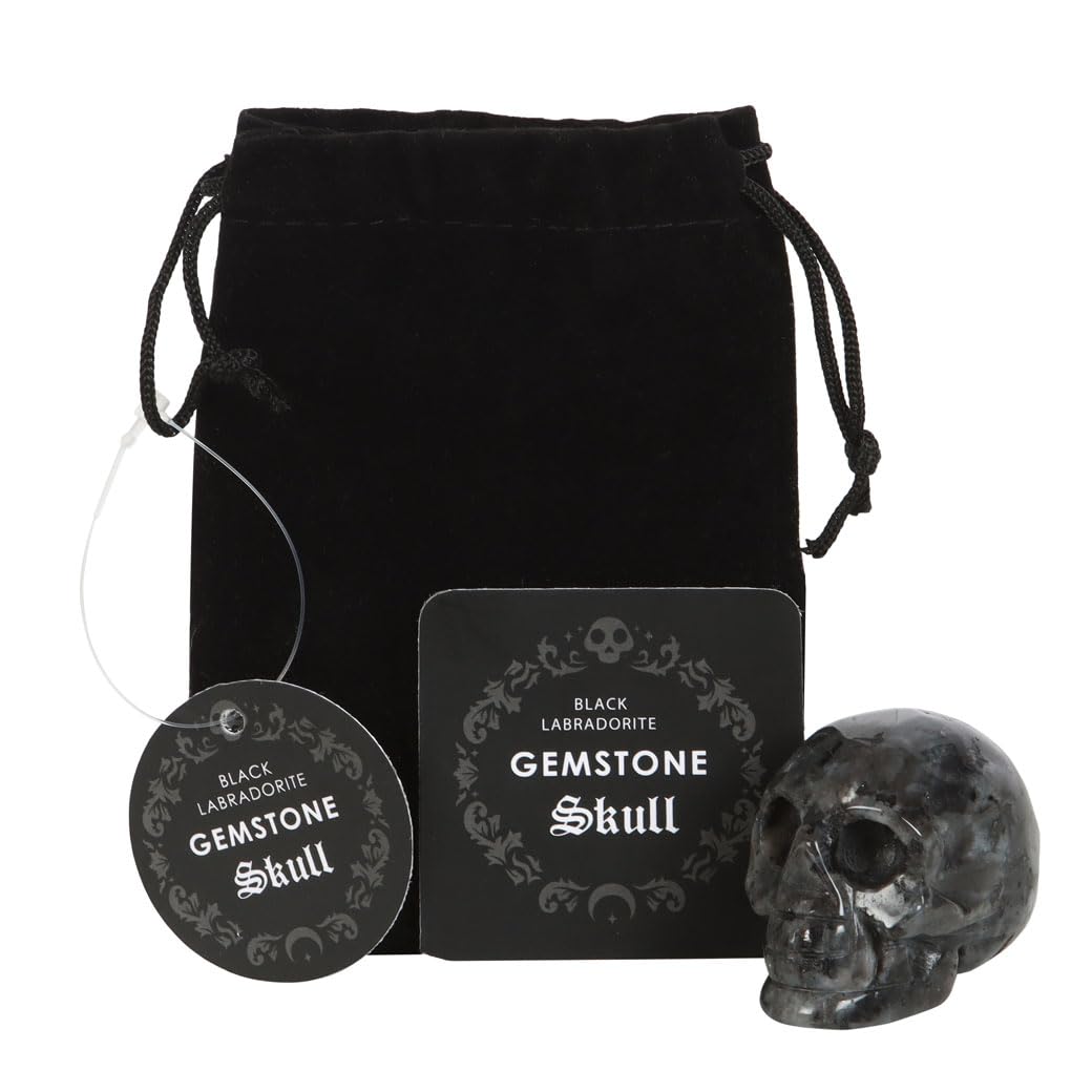 Something Different  Labradorite Crystal Skull Black