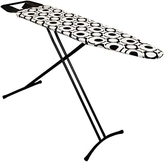 Acomoda Textil - Tabla de Planchar Altura Ajustable con Estructura Metálica Estable, Amplia y Plegable con Funda 100% Algodón. Soporte para Planchar Antideslizante Fácil Almacenaje. (Afrodite)