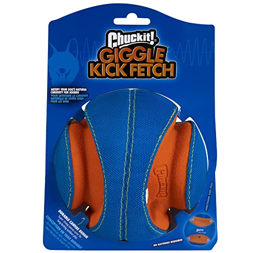 ChuckIt! Kick Fetch Dog Toy Ball With Giggle Sounds, Small - Image 3