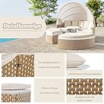 Polyrattan Sonneninsel mit Sonnendach