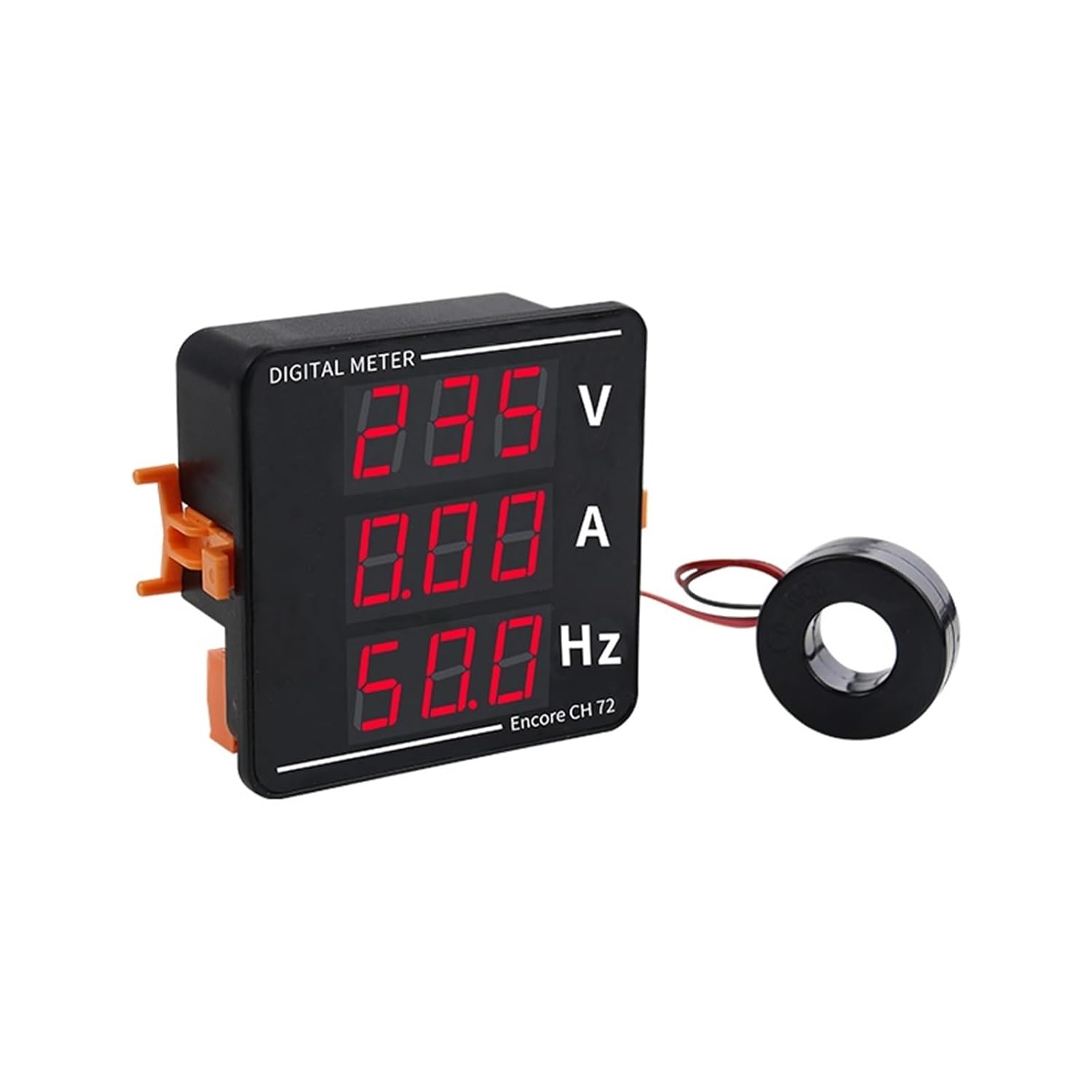 Three Display Digital Display Meter Current Voltage Ammeter 72 * 72mm V A HZ