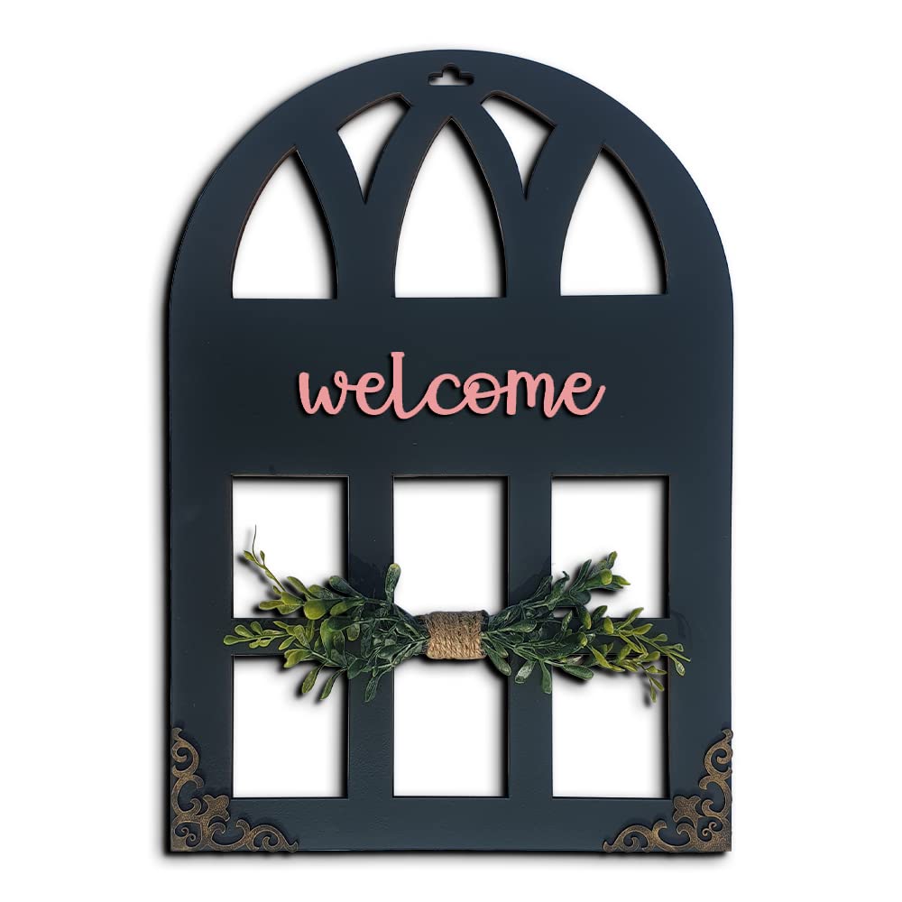 Chalk My Theme 3D Laser Cut Letters Welcome Wall Décor in Window Style with Leaves Wooden Wall or Door Decor for Home, Living Room, Bedroom, Balcony or Any Favorite Place Stone Grey (B0BQ3L4BJJ) Amazon Price History, Amazon Price Tracker