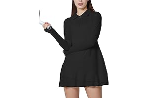 ECUPPER Womens Long Sleeve Tennis Dress for Workout