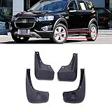 JTAccord Auto vorne hinten Schmutzfänger Kotflügel Spritzklappen Kotflügel Schmutzfänger für Chevrolet Holden Captiva 7 2011-2017 2012 2013 2014, mit Trittbrett (Türstufe) Modell, 4 Stück/Satz