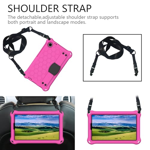 Tablette Alcatel Joy Tab 2 2020 coque légère EVA support rose noir
