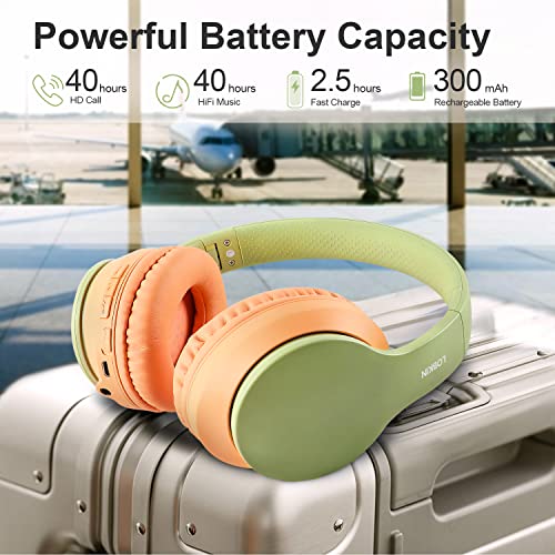 Lobkin Wireless Bluetooth Headphones, Over-Ear Headphones With Built-In Hd Mic,40H Playtime, Foldable Wireless And Wired Stereo Headphones For Gym/Pc/Home #TOP3