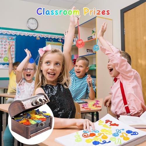 DODOLOL 30 PCS Sticky Hands Bulk Party Favors for Kids 4-8,8-12 Year Dog Paw Shape Stretchy Sticky Hand Feet Goodie Bags Stuffers for Kids Treasure Box Toys for Classroom Small Mini Prizes Trinkets by DODOLOL - Used condition - Image 3
