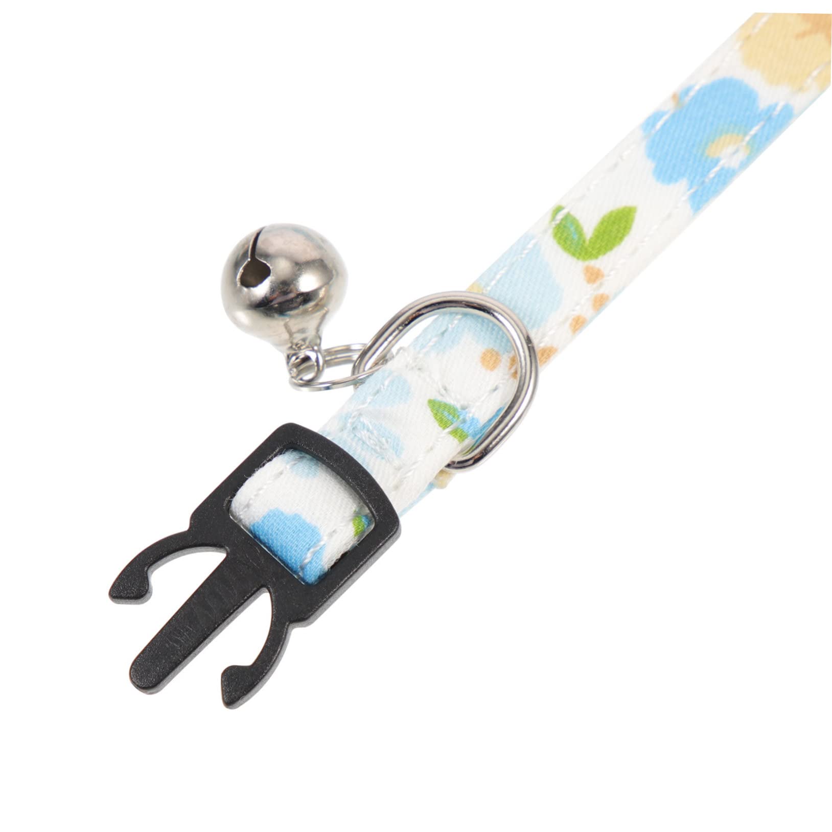 YARNOW 10 Pezzi collare per gatti domestici decorazioni floreali collare da gattino arredamento abito delicato colletto da gattino delicato collare per cani Stoffa decorare la campana
