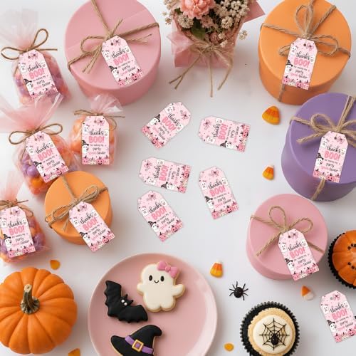 50PCS Halloween Thank You Tags Halloween Little Boo Party Favors — 사진 3