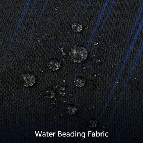 Image of AAtter Royal Blue and Black Shower Curtain, Ombre, 72x72 Inch, 12 Hooks