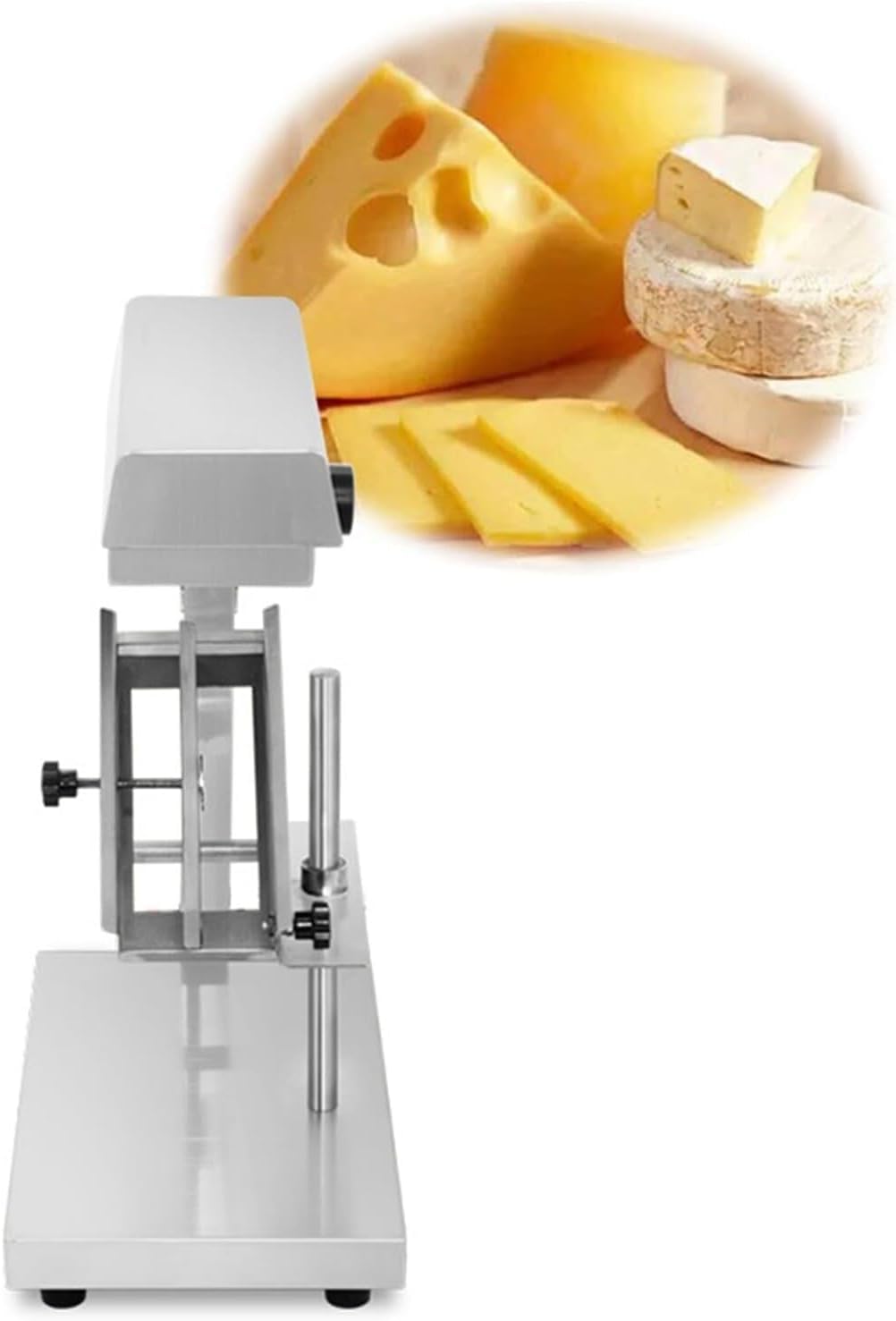 Fonderia di formaggio commerciale da 5300 W, macchina elettrica a mezza ruota con riscaldamento, temperatura, angolo e altezza regolabili.