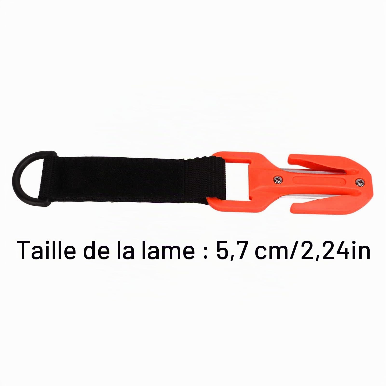 Coupe-Ligne De Plongée Sous-Marine, Coupe-Corde de Plongée Lame Tranchante Coupe-Poignée de Plongée Coupe-Corde de Plongée Paquet de Stockage SûR