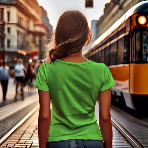 T-shirt Y2K vert liril idéal pour vos sorties citadines en été - 3