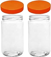 Vista 8 de JARMING COLLECTIONS Tarro de almacenamiento de vidrio de boca extra ancha de 32 onzas con tapa de plástico sin BPA – Tarro Mason hermético