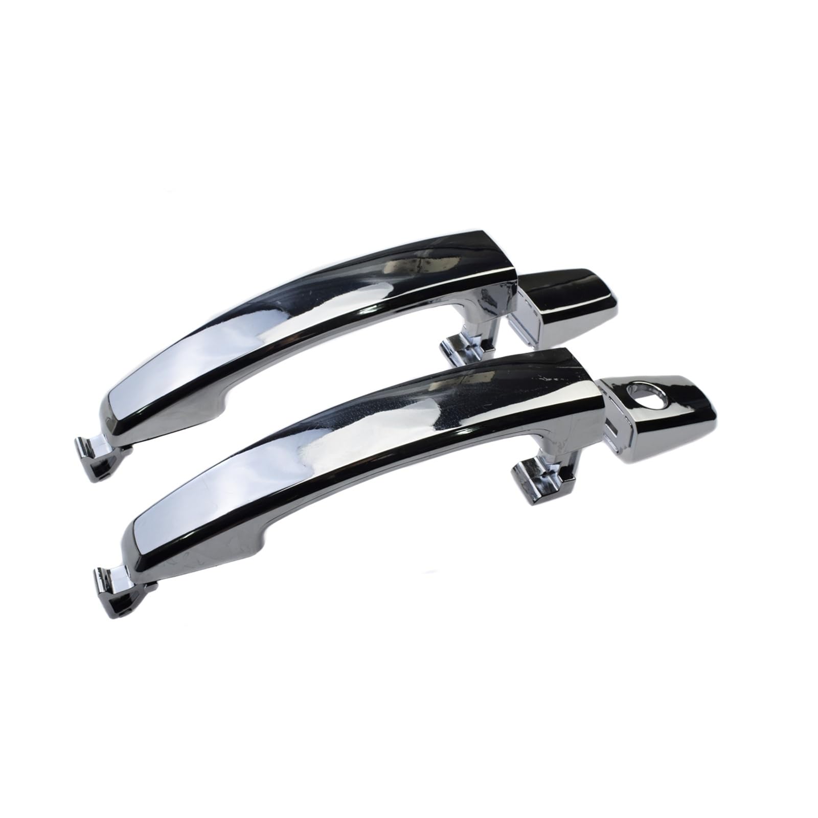 BYSKJZ Car Outer Door Handle Replacement for for Captiva for Sport for Aveo 2007-2015 Chrome Front Rear Left Right Exterior Door Handle 96468266 96468306(Pair A)
