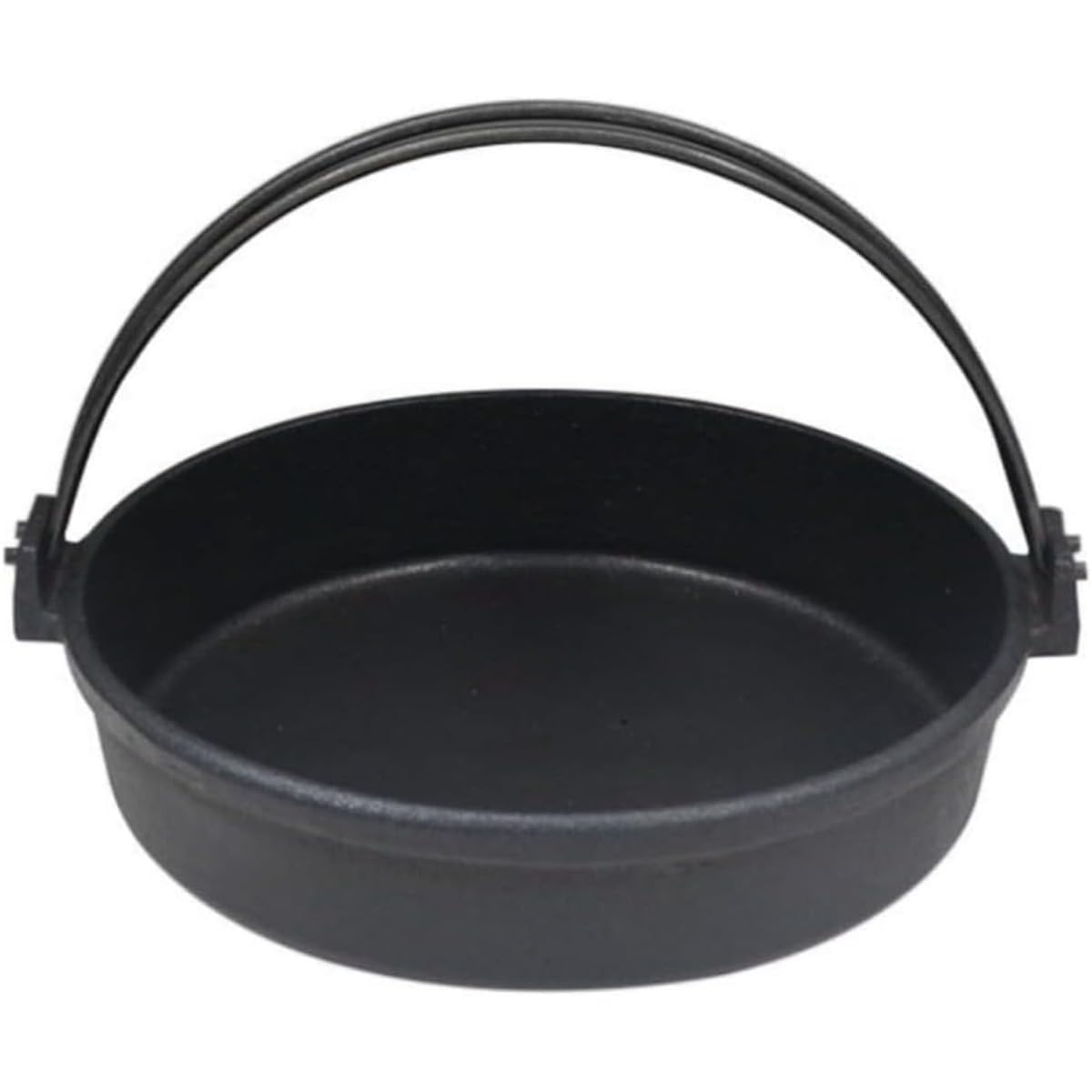Amazon.co.jp: すき焼き鍋 南部ツル付黒焼付 直火用 南部鉄器 (24CM