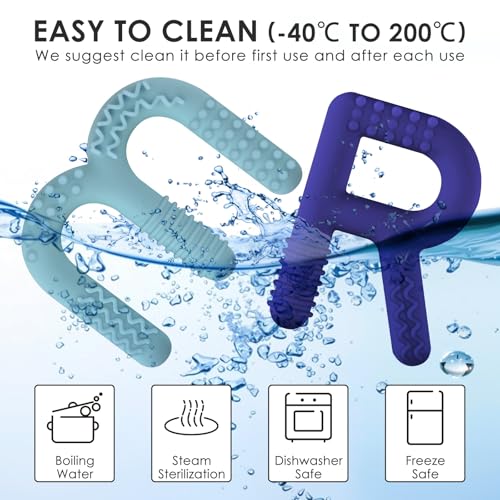 Image of ERKOON Sensory Chew Toys for Autistic Children, 4 Pack Silicone Chewy Tube Oral Motor Tools for Sensory Kids with Autism, Biting, ADHD, SPD, Chewies with Special Needs, Teething Sticks Toys