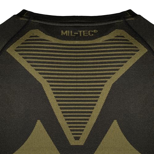 Mil-Tec Ropa Interior Funcional Performance negro para evitar el sudor frío y rozaduras 4