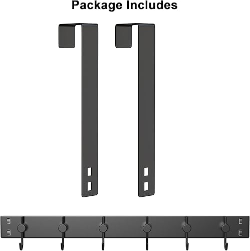 Miniatura 7 de VAEHOLD - Ganchos para colgar la ropa para poner sobre la puerta, organizador resistente con ganchos para puerta para toallas, abrigos, bolsas y