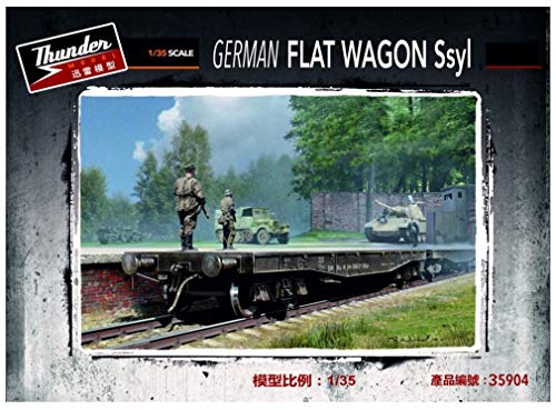 Wagon Plat Allemand Ssyl 1/35 Thunder 35904 pour diorama militaire