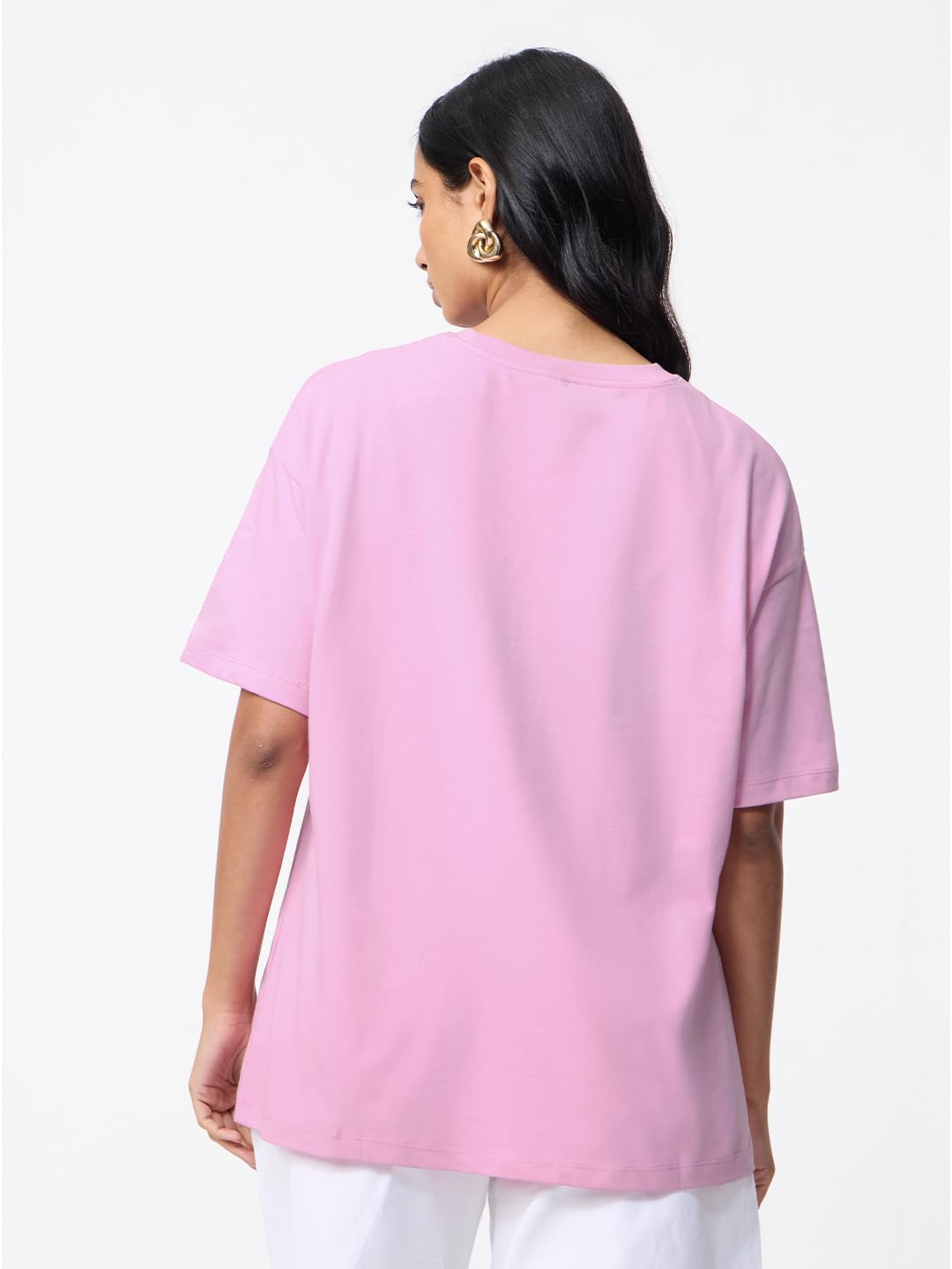 The Souled Store Lotso: Really? T-shirt oversize da donna e ragazza, a maniche corte, girocollo, con stampa grafica, in cotone, oversize, leggera, per tutti i giorni, streetwear