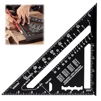 180mm Aluminium Speed Square, Imperial Carpenters Square Tool, Rafter ...