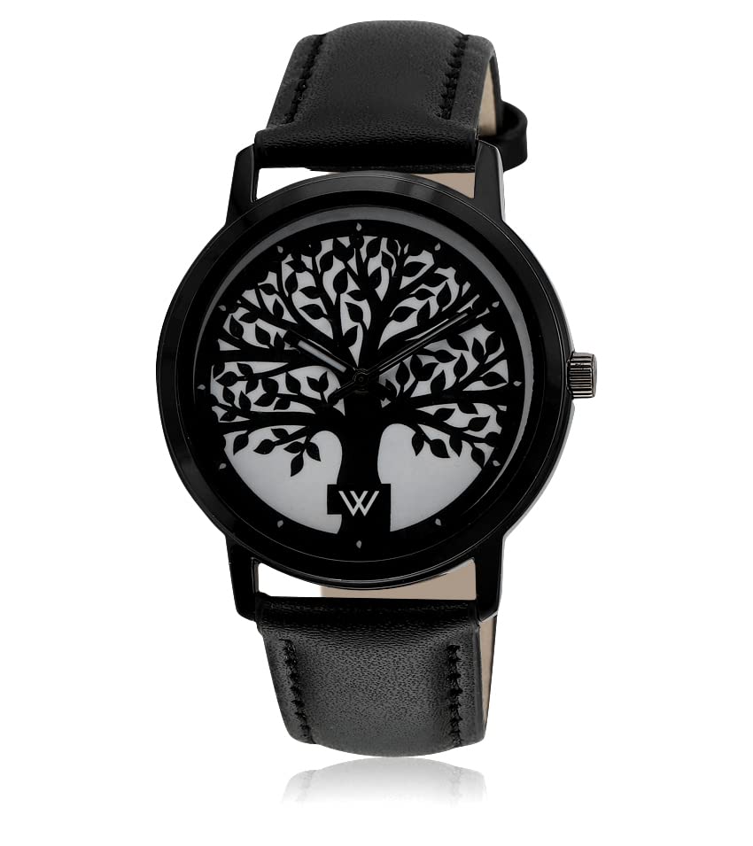 Walrus White Dial Tree Analog Vegan Leather Strap Wrist Watch for Men - Professional & Casual Use- Old Money Style Mens Wrist Watch for Gift (B0B1QQTW4C) Amazon Price History, Amazon Price Tracker