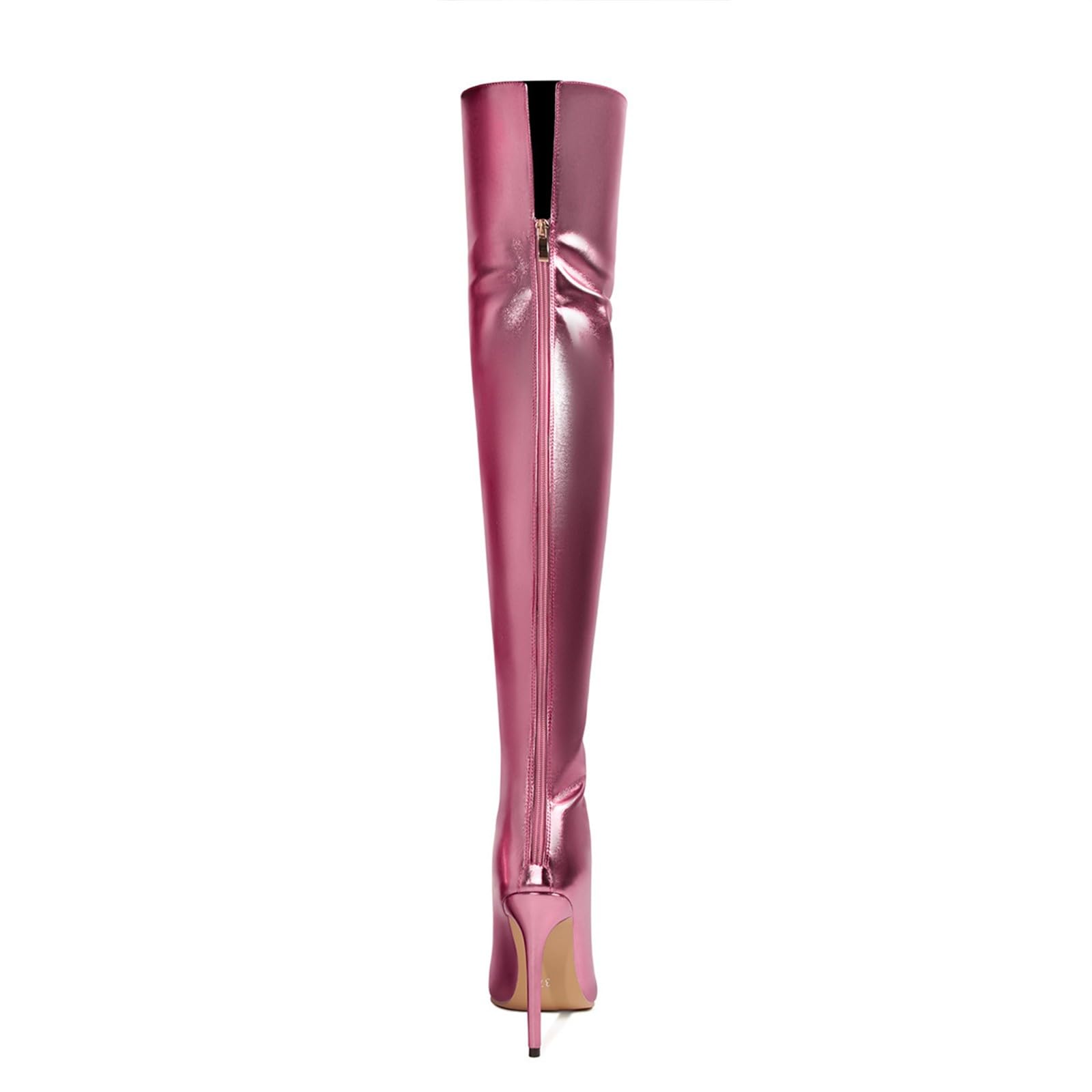Botas de mujer con puntera ancha, botas altas por encima de la rodilla duraderas con suela interior, botas de mujer con tacón antideslizante, botas de montar para mujer, moda de invierno y