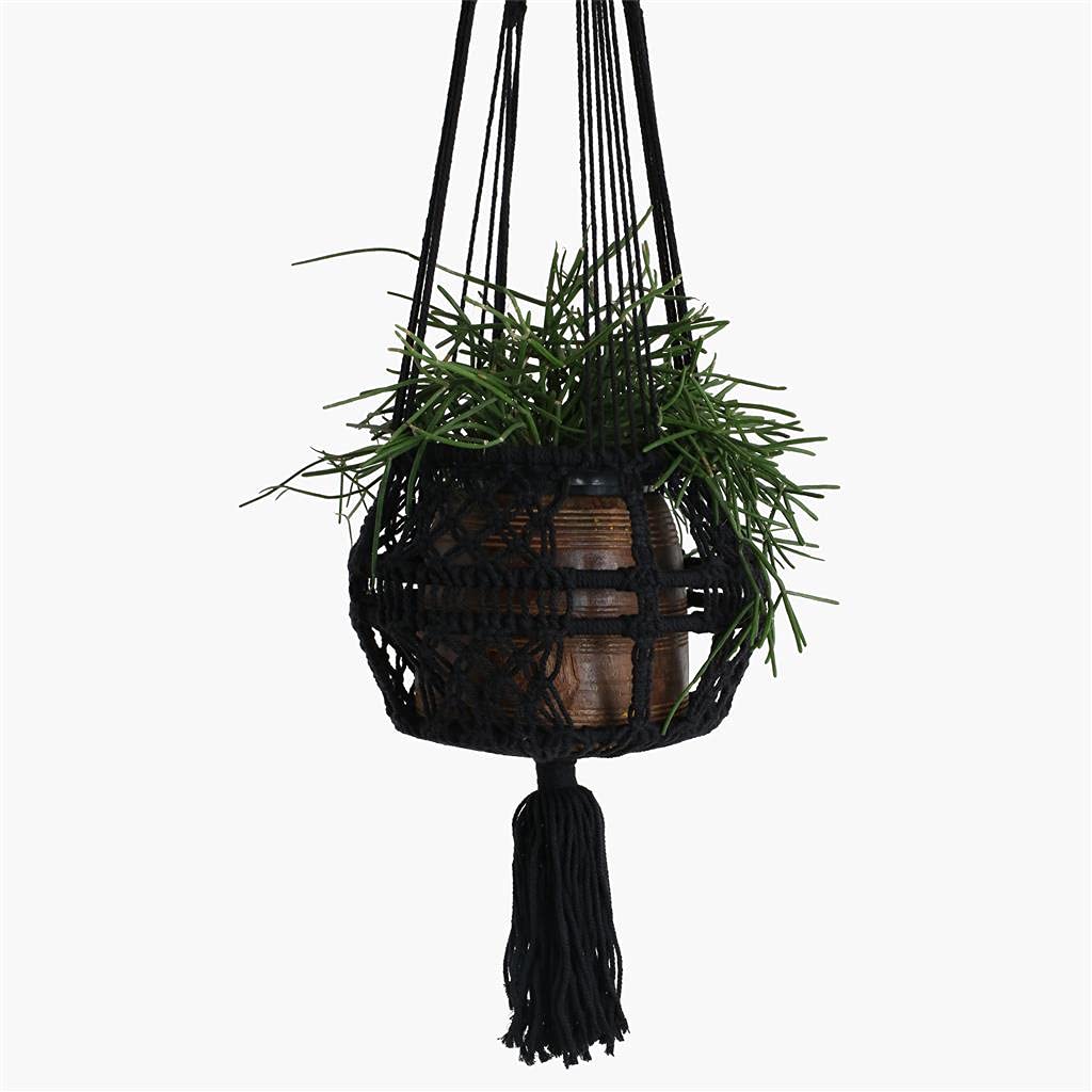 STUFF Loft Macramé suspendu en coton Ø 20 cm x H 105 cm
