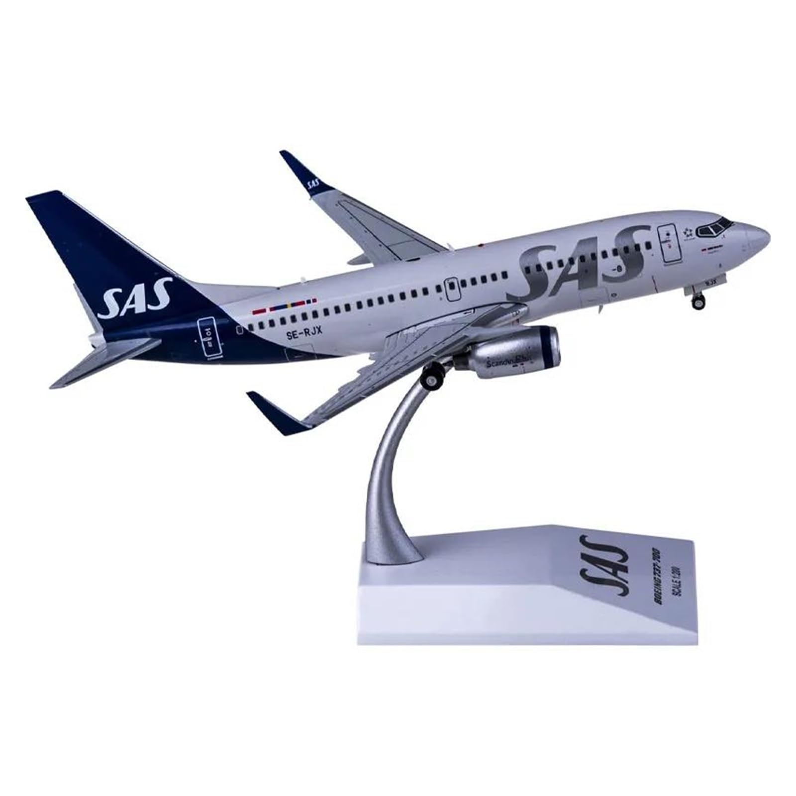 Aviones clásicos Antiguos 1:200 SAS 737-700 SE-RJX Airlines Avión Modelo De Aleación De Metal Ornamento