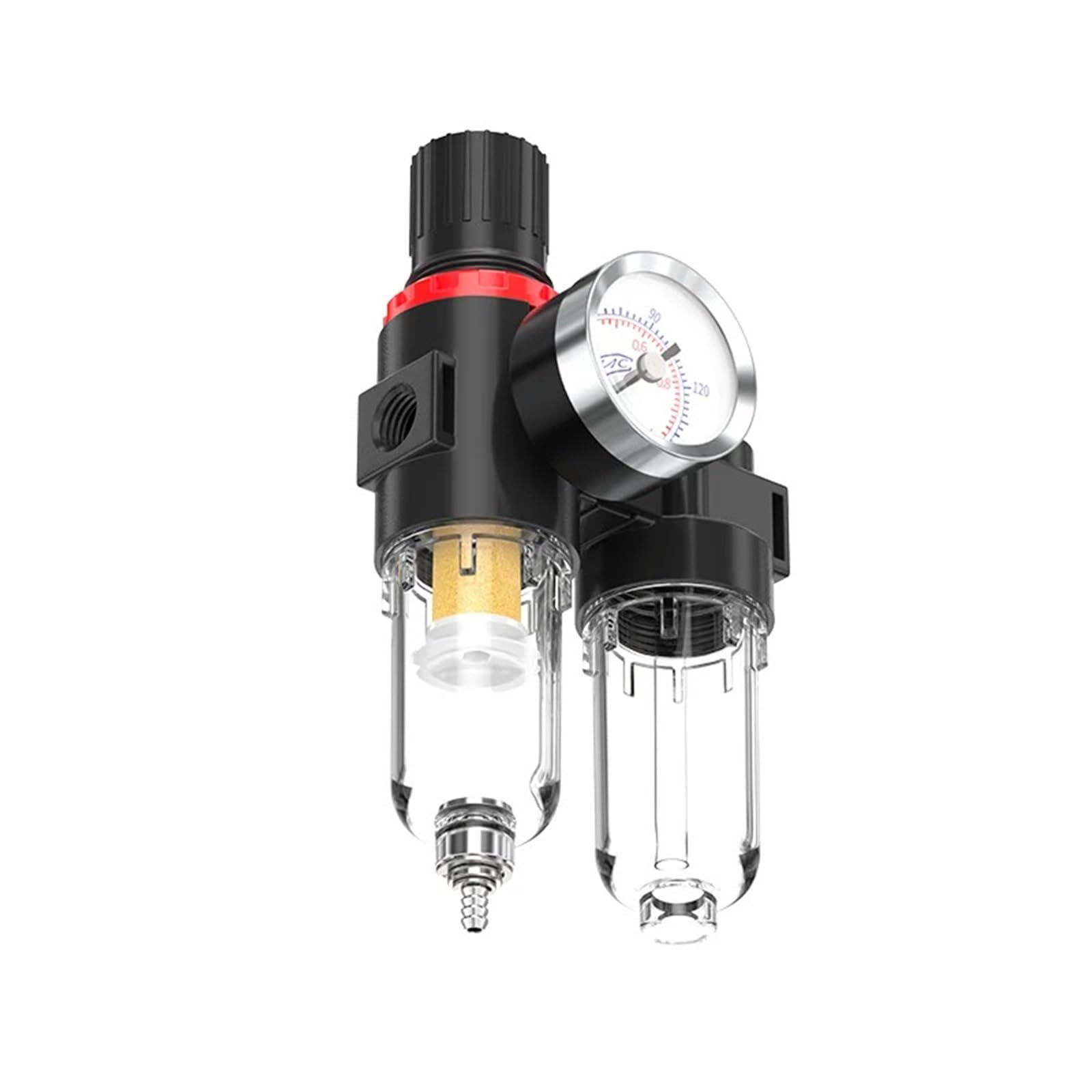 Il filtro 'aria separatore di olio e acqua for compressore d'aria AFC2000 AFR2000 + AL2000 G1/4 viene utilizzato for ridurre la pressione del regolatore della valvola(AFC2000-EU)