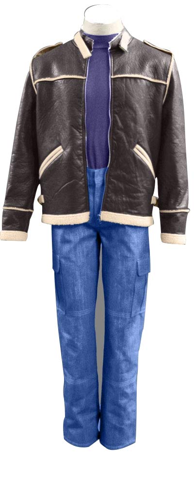 Ilovcomic Men's Resident Evil 4 Cosplay Costume Leon 1st Size XX-Large Brown