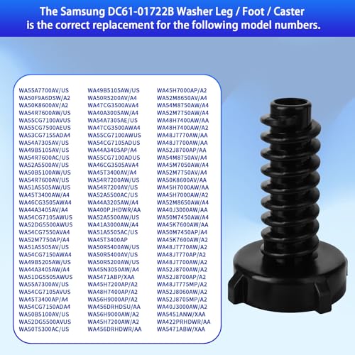 Image of DC61-01722B Leveling Leg for Washer Adjustable Leg