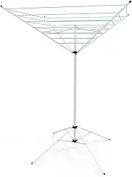 Varal De Chão Aço Carbono Retrátil Giratório Reforçado 7 Cordas Durável Varal Sul