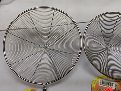 STAINLESS STEEL SPIRAL SKIMMERS WITH BLACK HANDLE