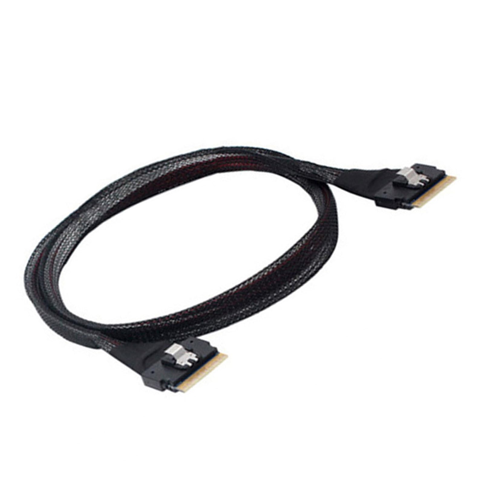 Cable SFF8654 8i de alta velocidad SAS4.0 para transferencia de datos eficiente 7